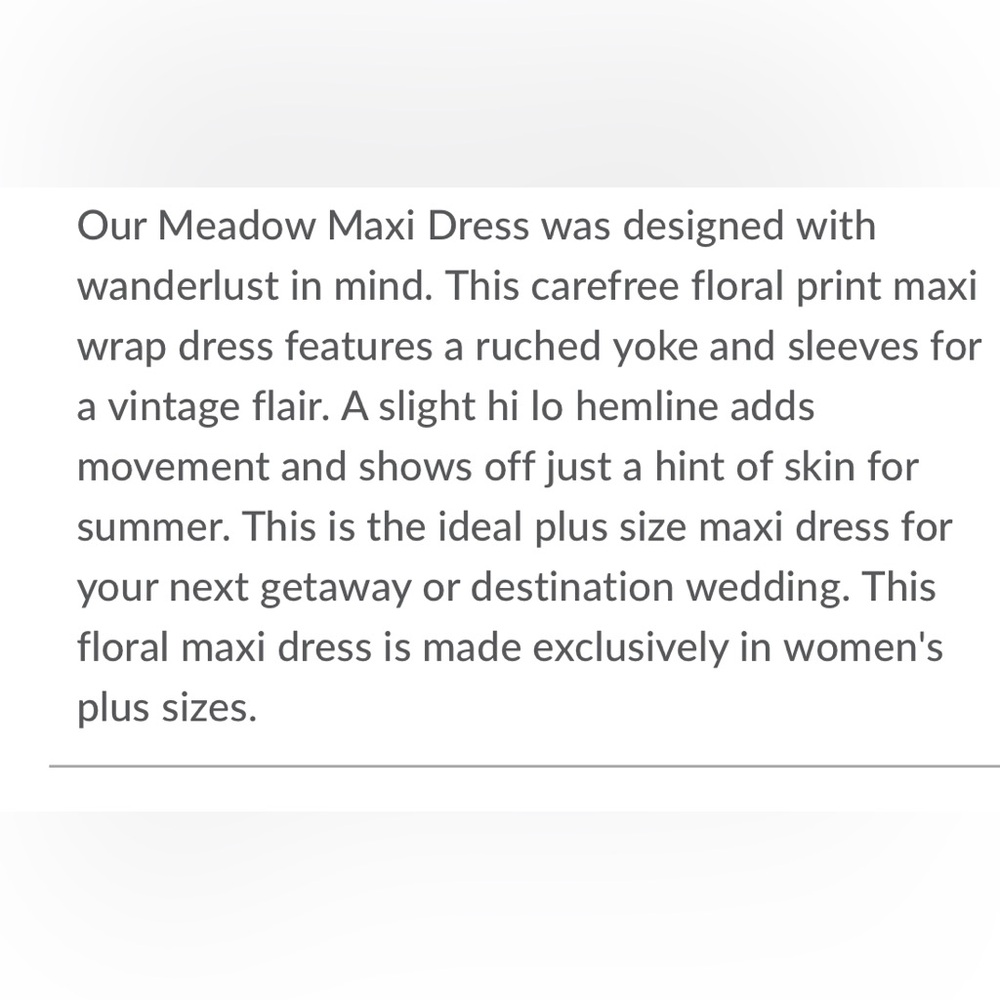 New Kiyonna Meadow dreams Floral Maxi Dress size 2X 🌸🌹🌺🌷 - Picture 5 of 8